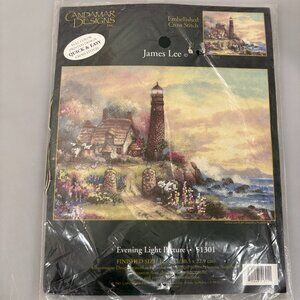 Candamar Evening Light Picture Embellished Cross-Stitch Kit 51301 NEW Lighthouse